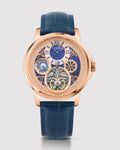 Blue With Rosegold