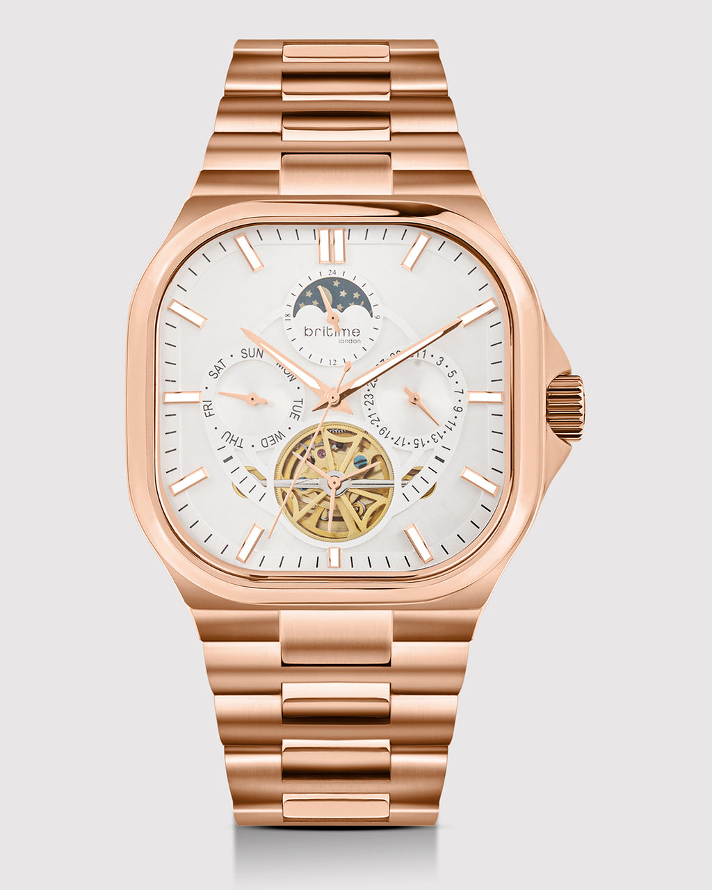 Rosegold With White