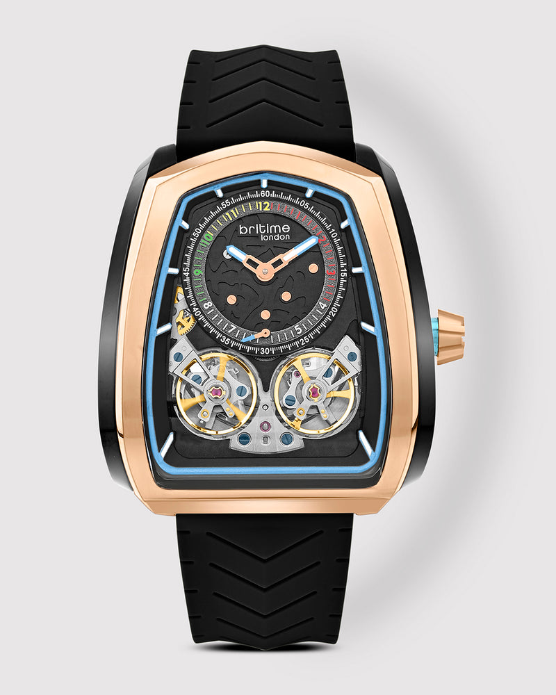Black With Rose gold