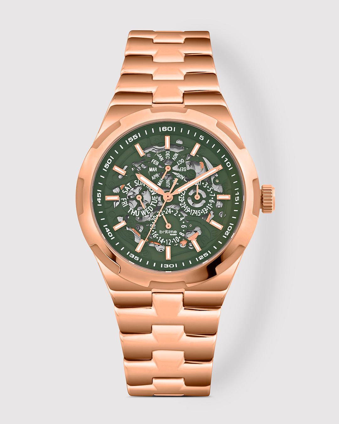 Rose Gold With Green