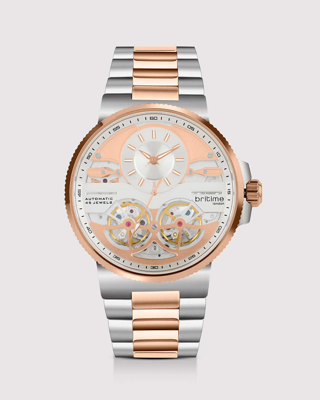 Silver With Rosegold
