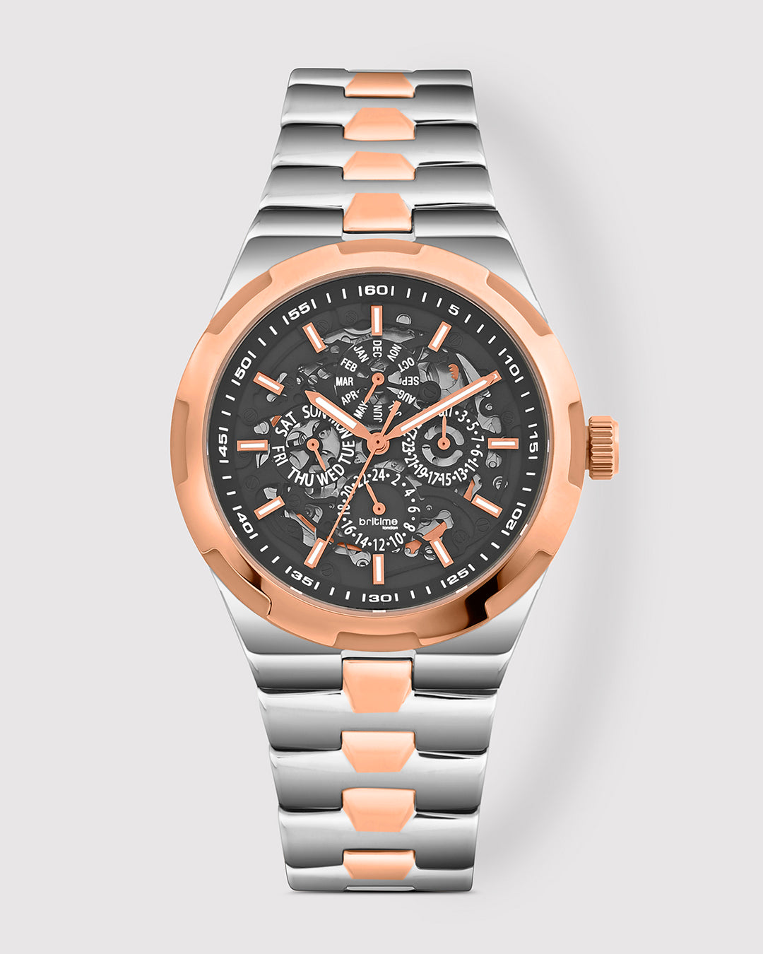 Silver With Rose Gold