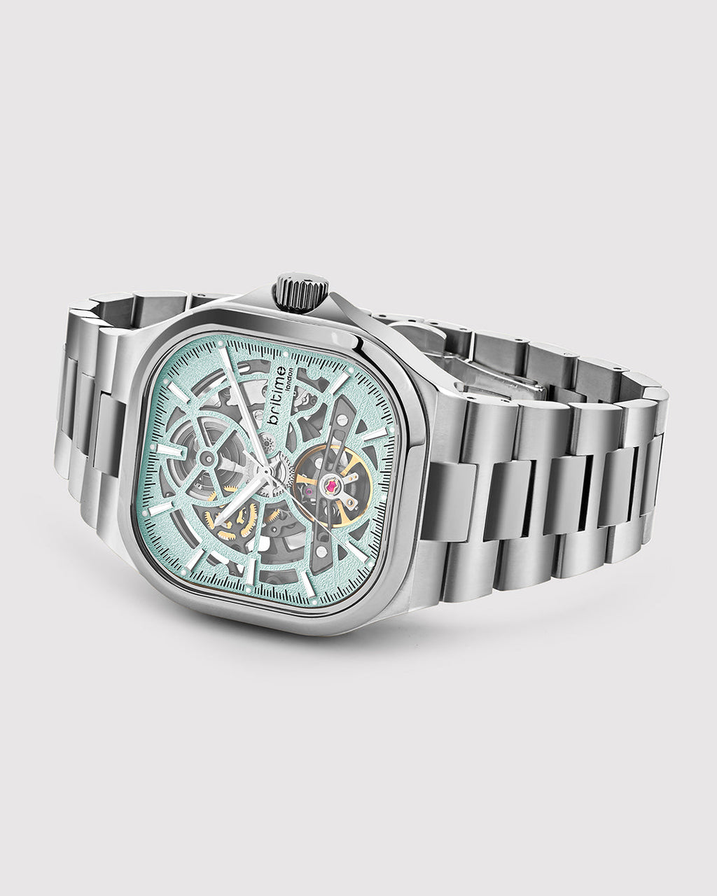 Silver With Sea Blue