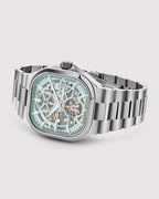 Silver With Sea Blue