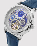 Blue With Silver