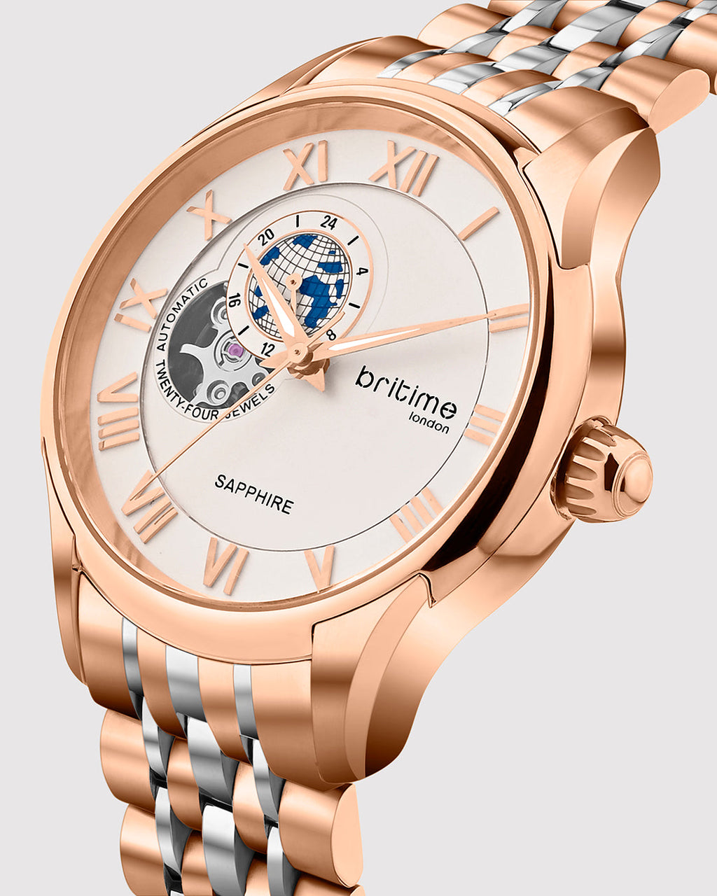 Rosegold With Silver