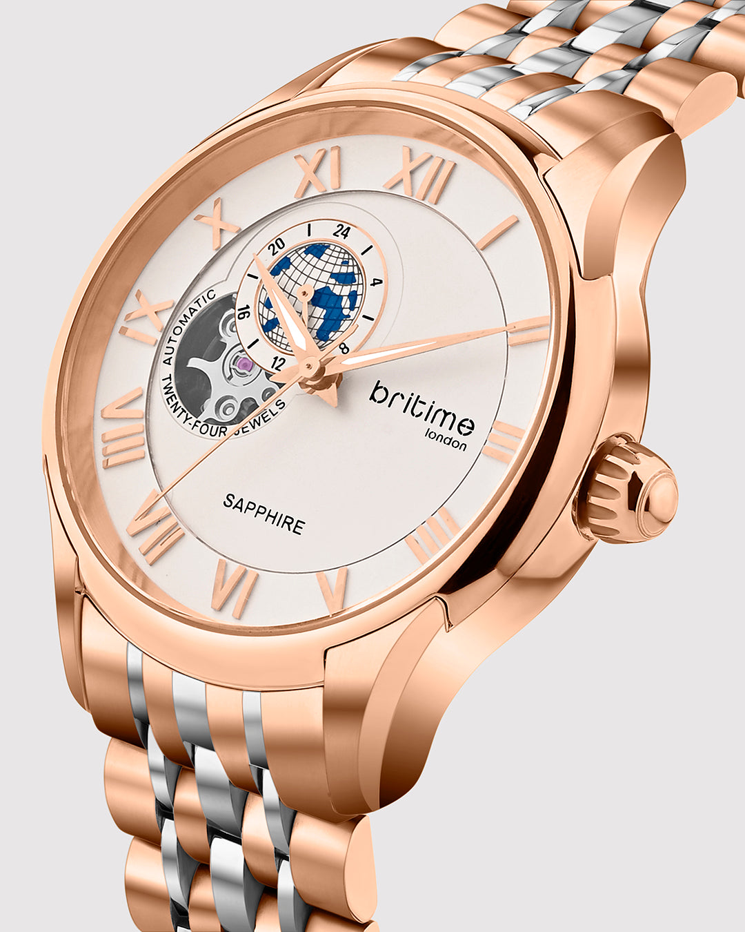 Rosegold With Silver