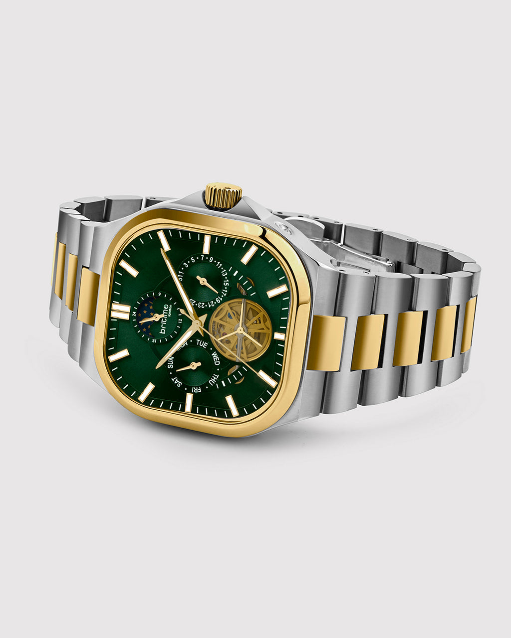 Silver With Green