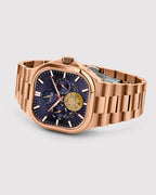 Rosegold With Blue
