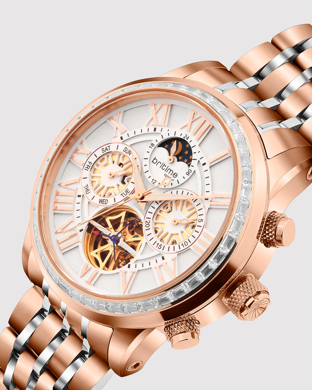 Rose Gold With White