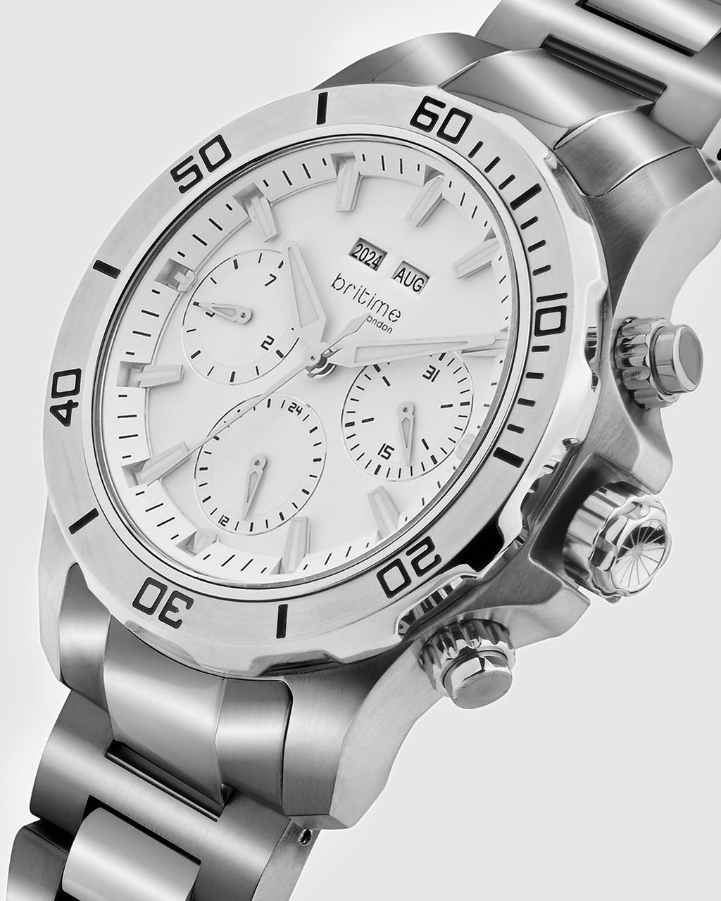 Silver With White