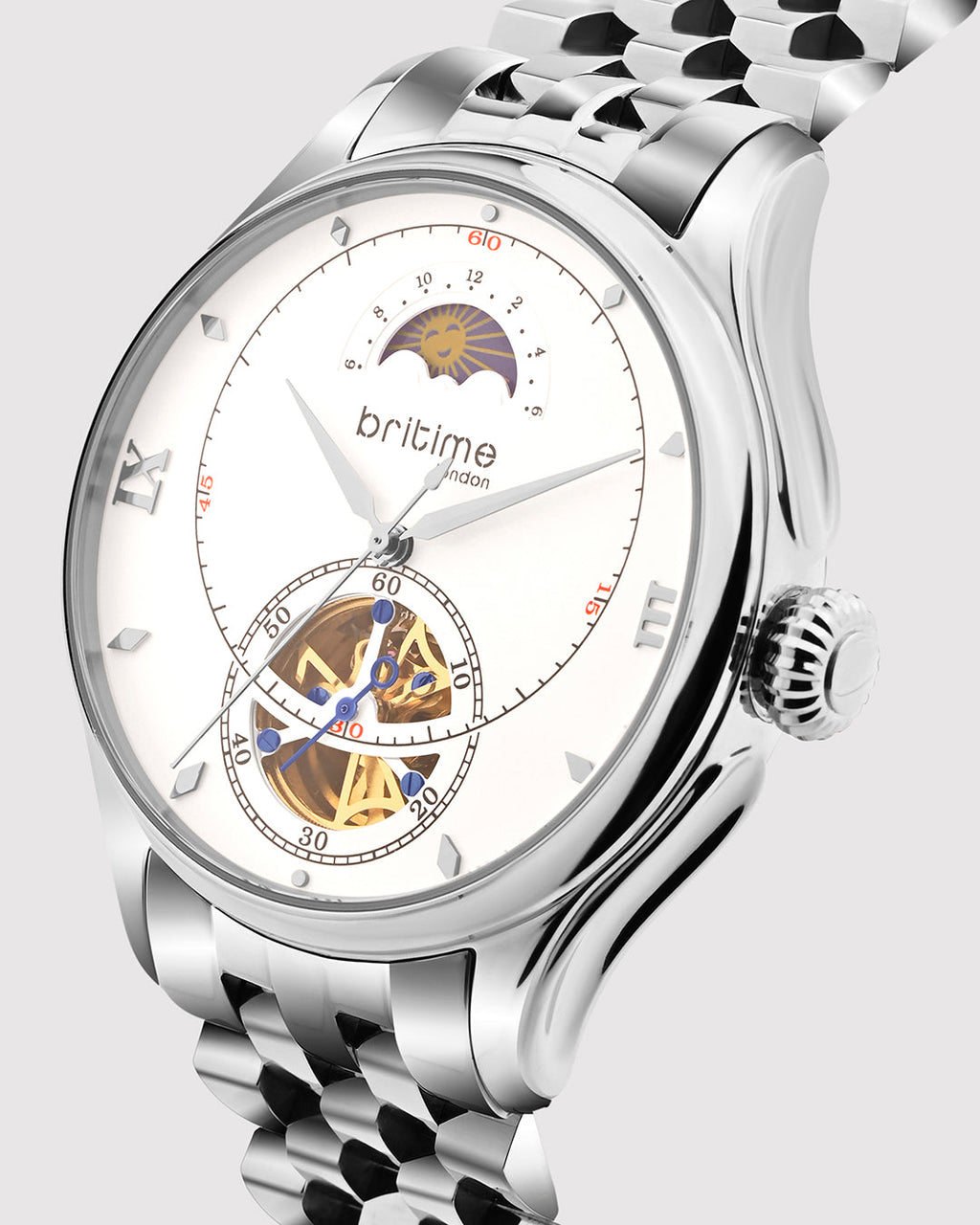 Silver With White