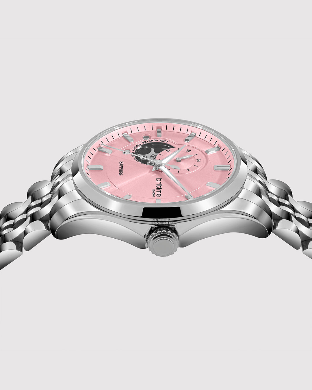 Silver With Pink
