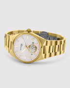 Gold With White