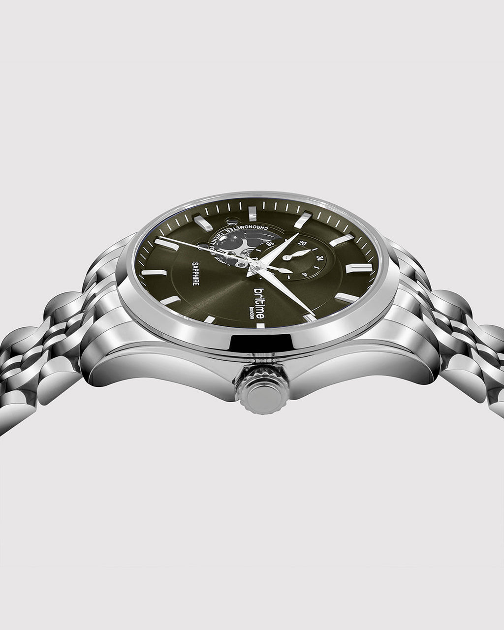Silver With Green