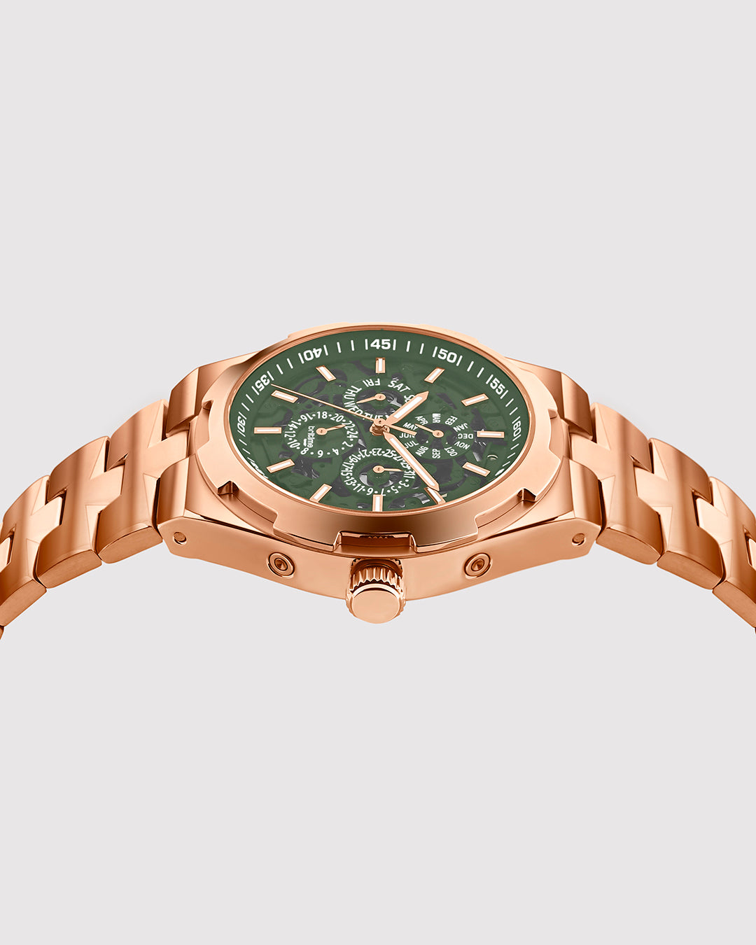 Rose Gold With Green