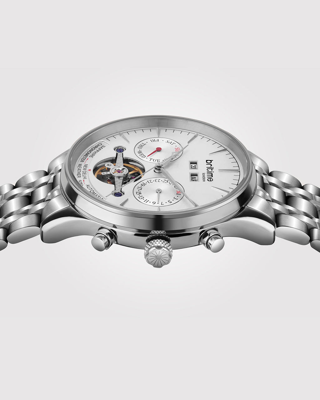 Silver With White