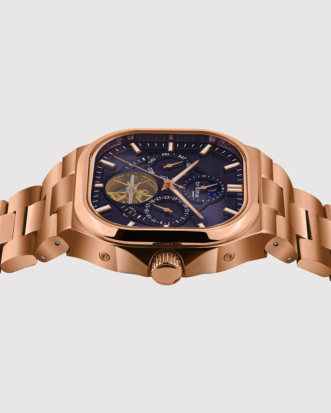 Rosegold With Blue