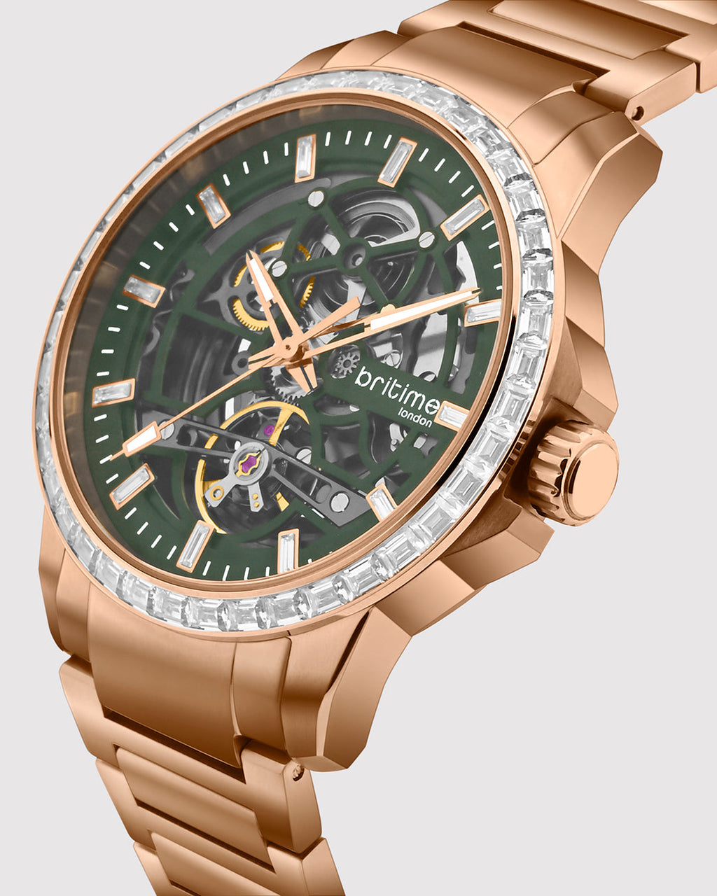 Rosegold With Green