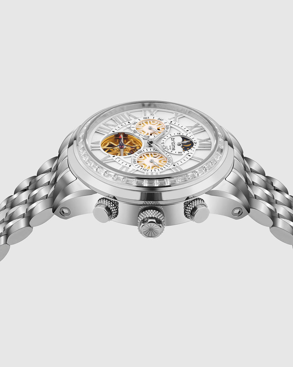 Silver With White