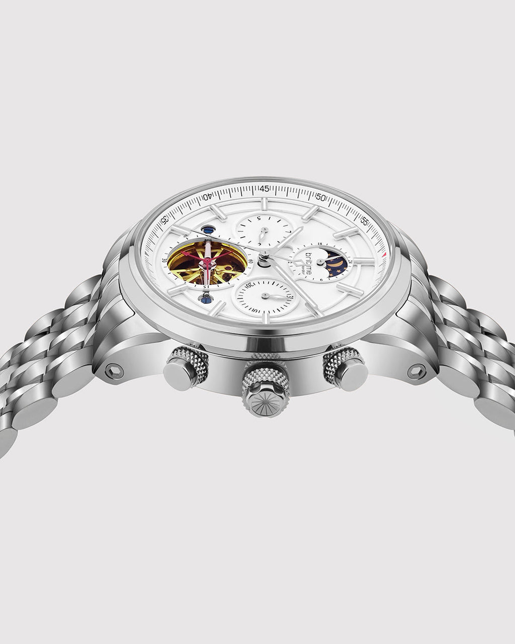 Silver With White