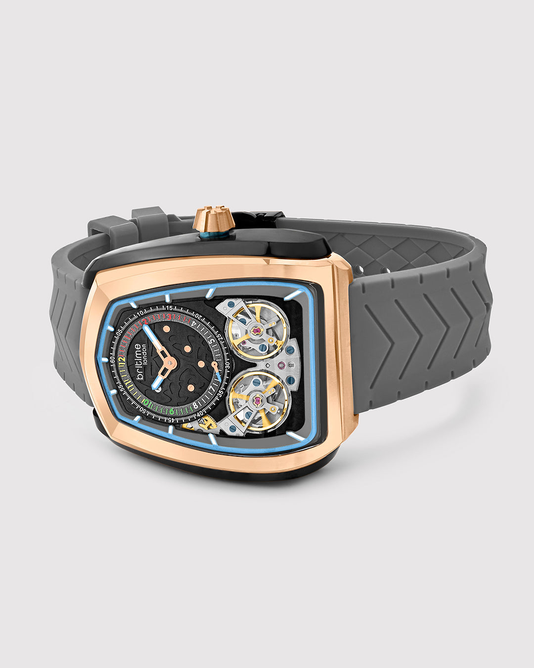 Grey With Rose gold
