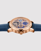 Blue With Rosegold