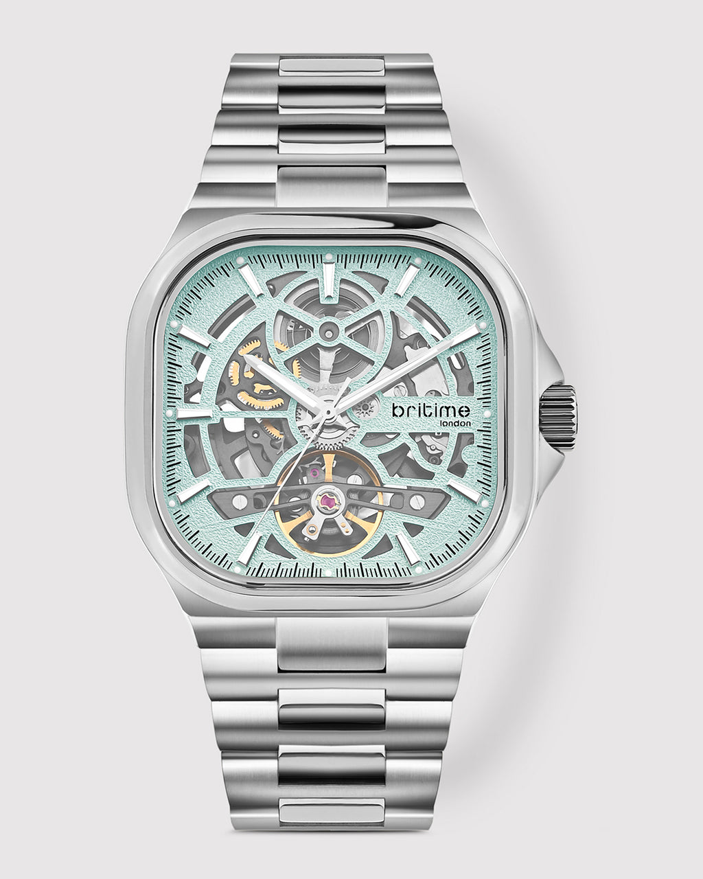 Silver With Sea Blue