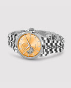 Silver With Orange