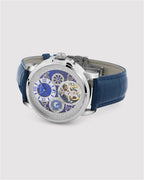 Blue With Silver