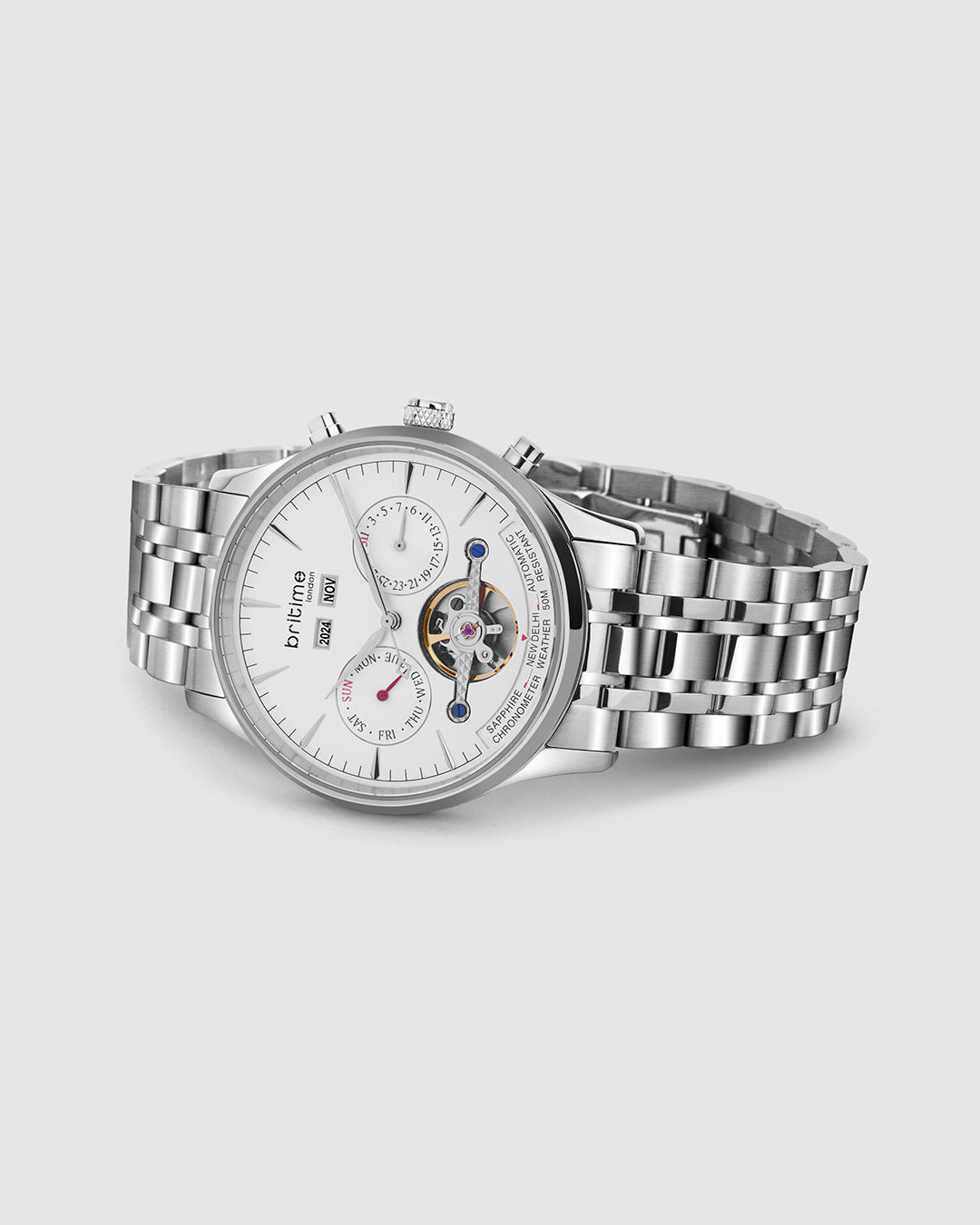 Silver With White