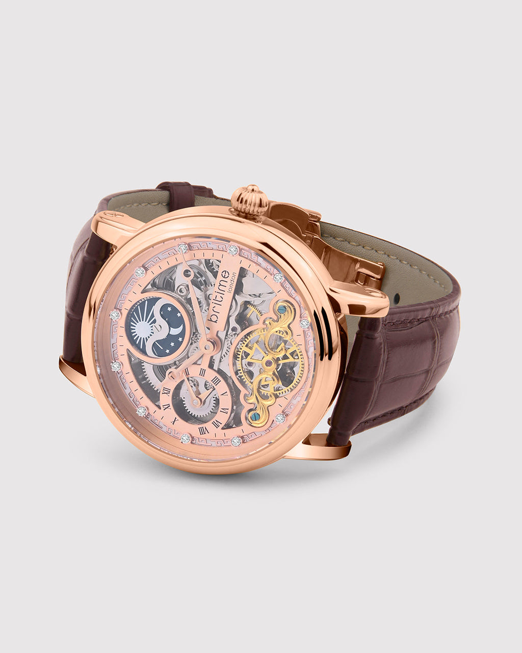 Brown With Rosegold