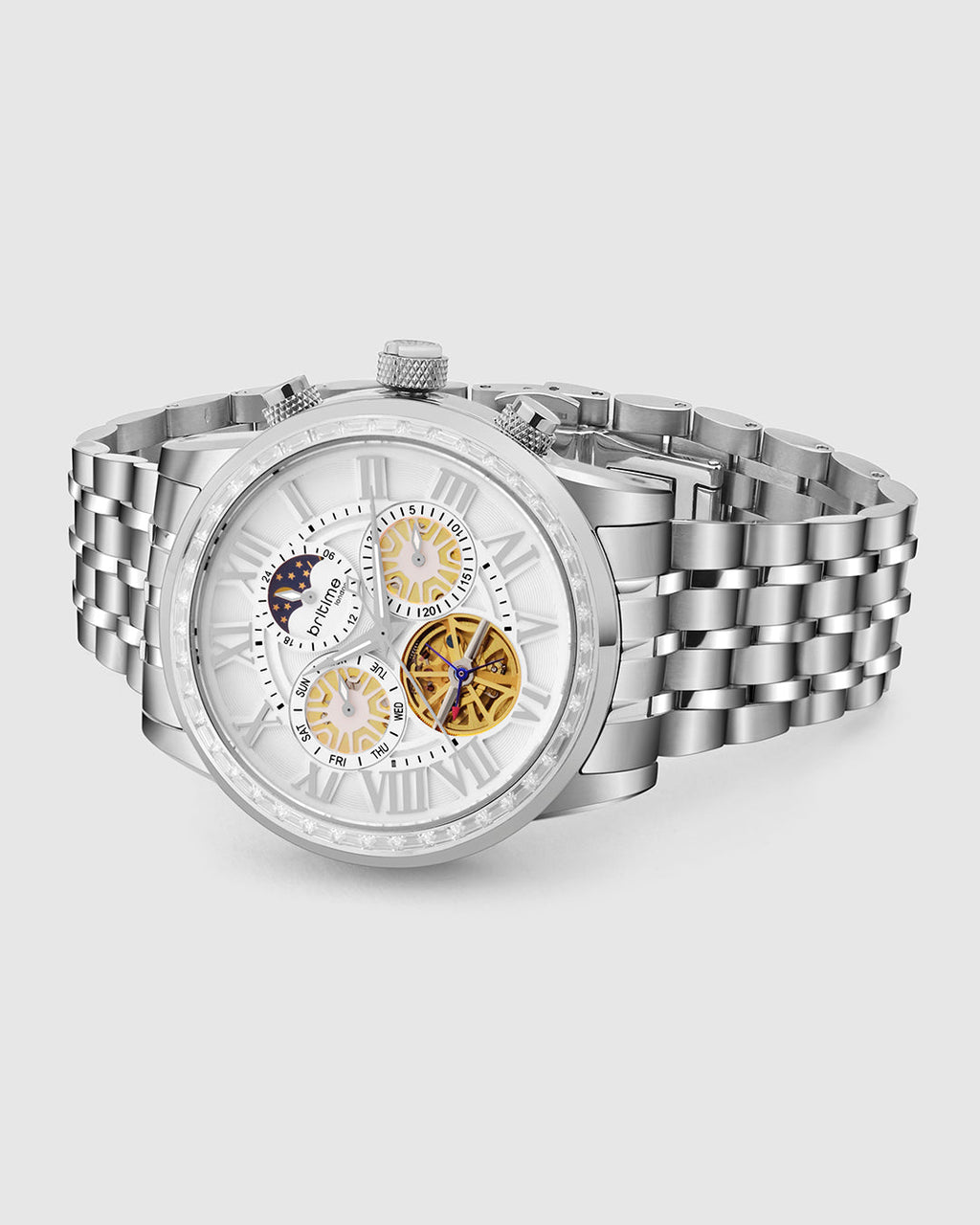 Silver With White