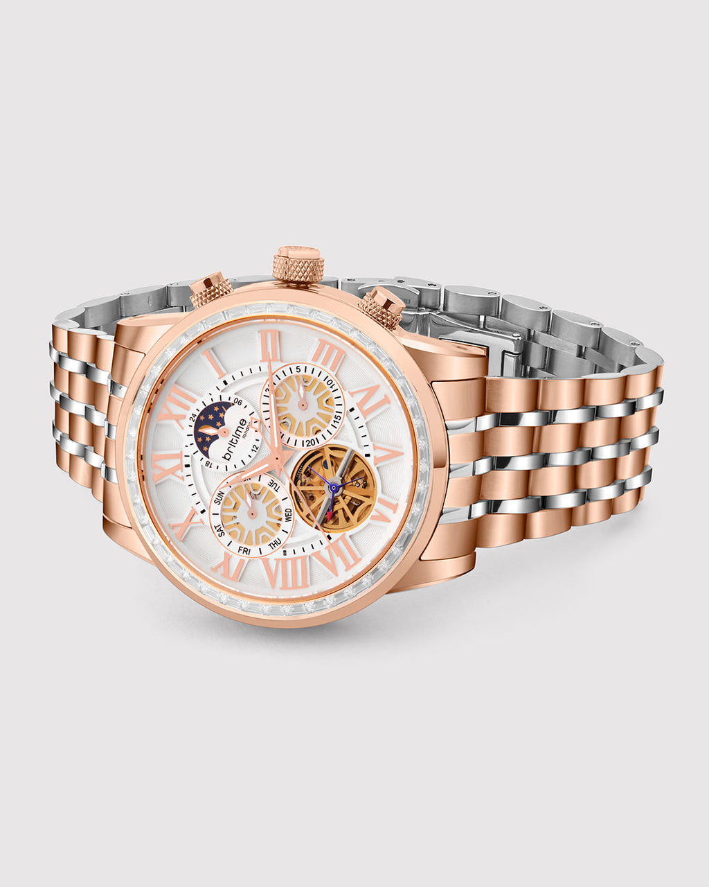 Rose Gold With White