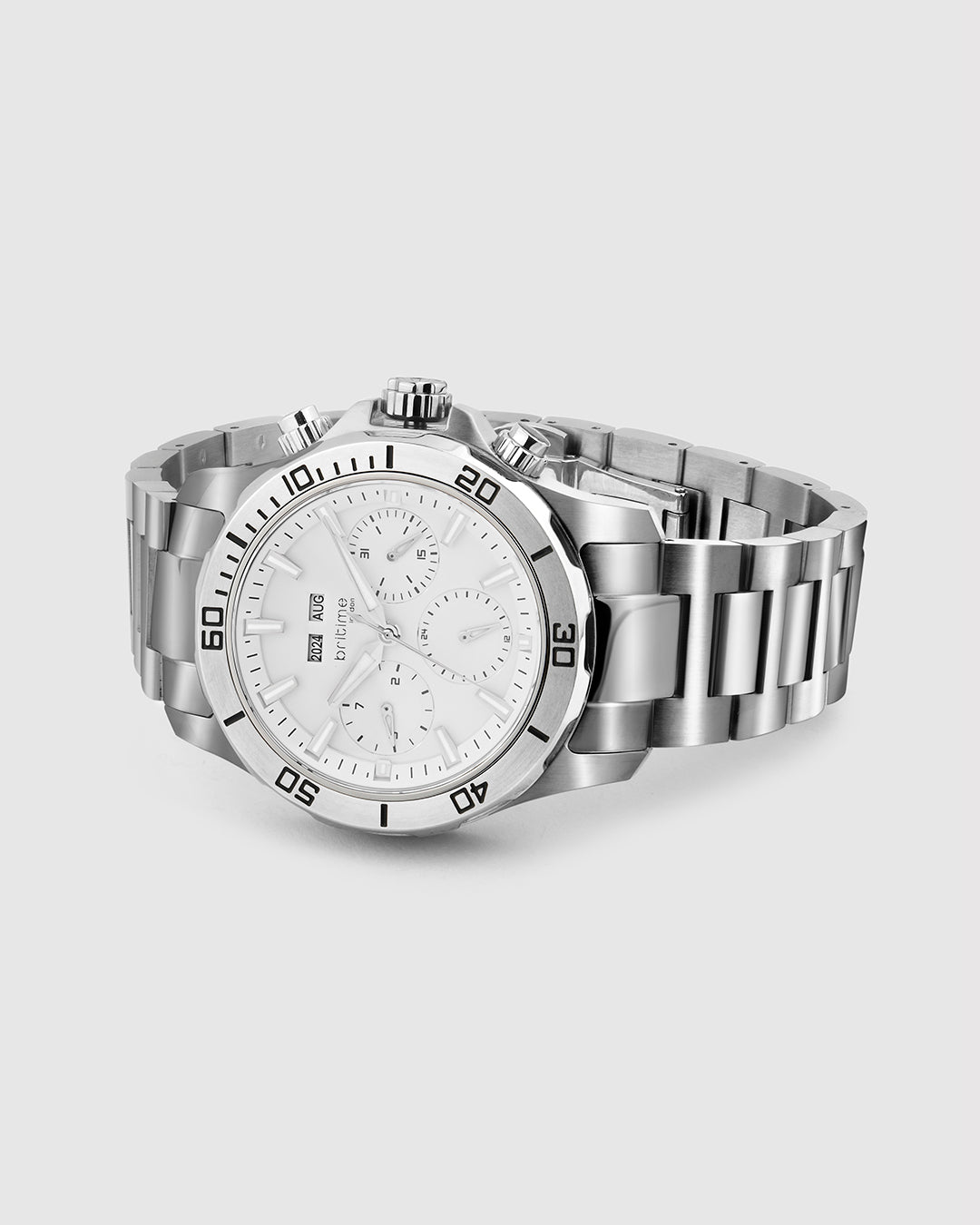 Silver With White