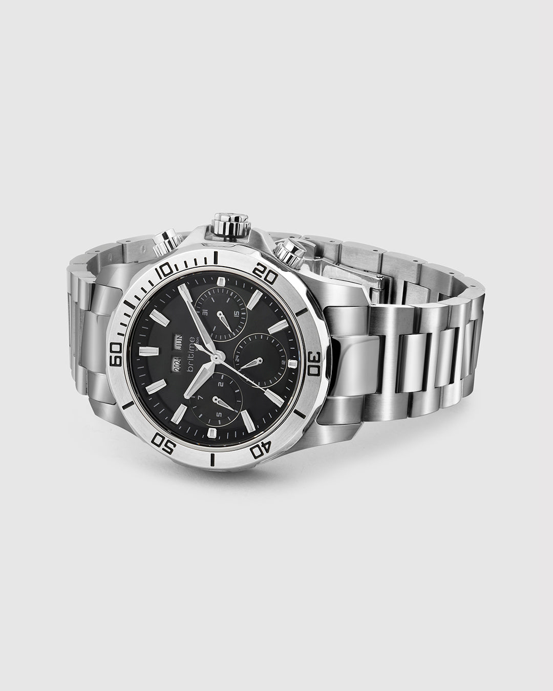 Silver With Black