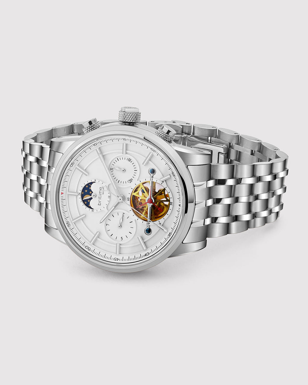 Silver With White