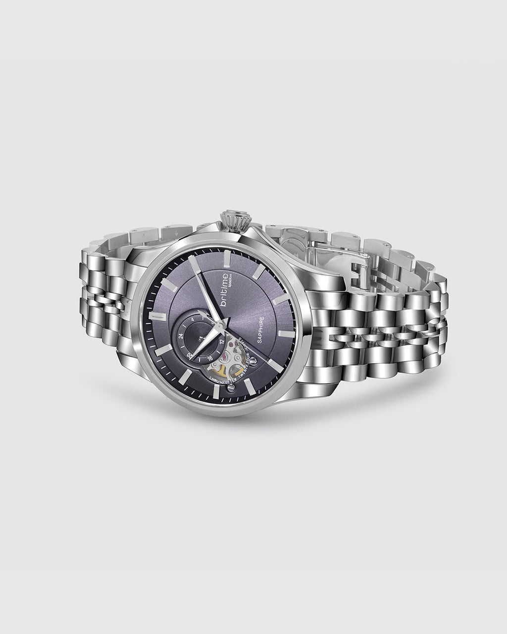 Silver With Blue