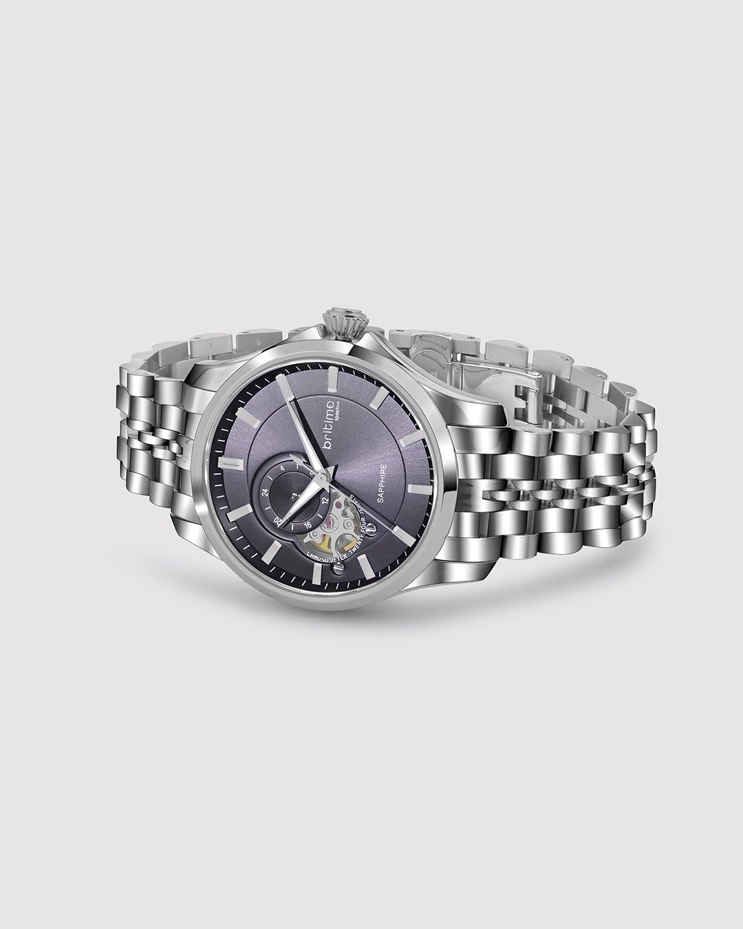 Silver With Blue