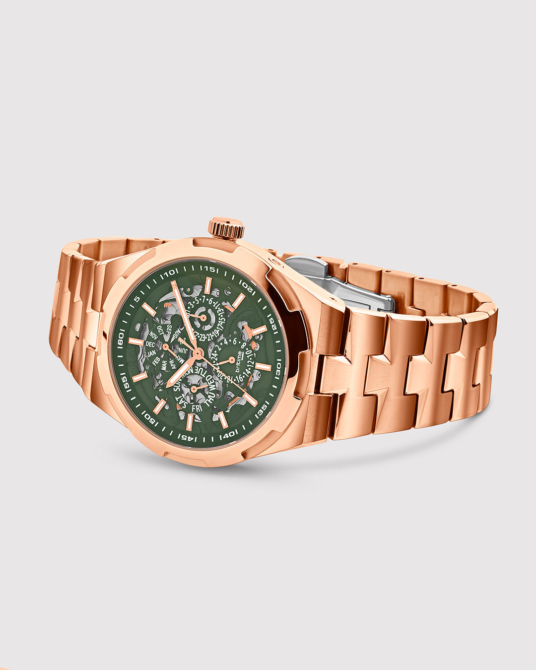 Rose Gold With Green