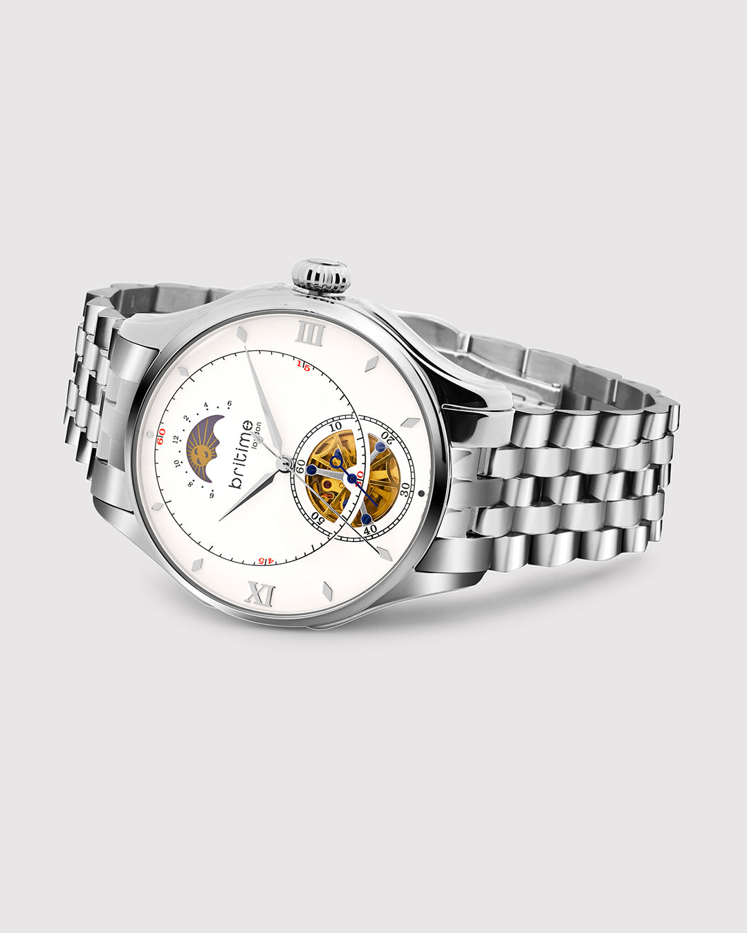 Silver With White