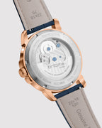 Blue With Rosegold
