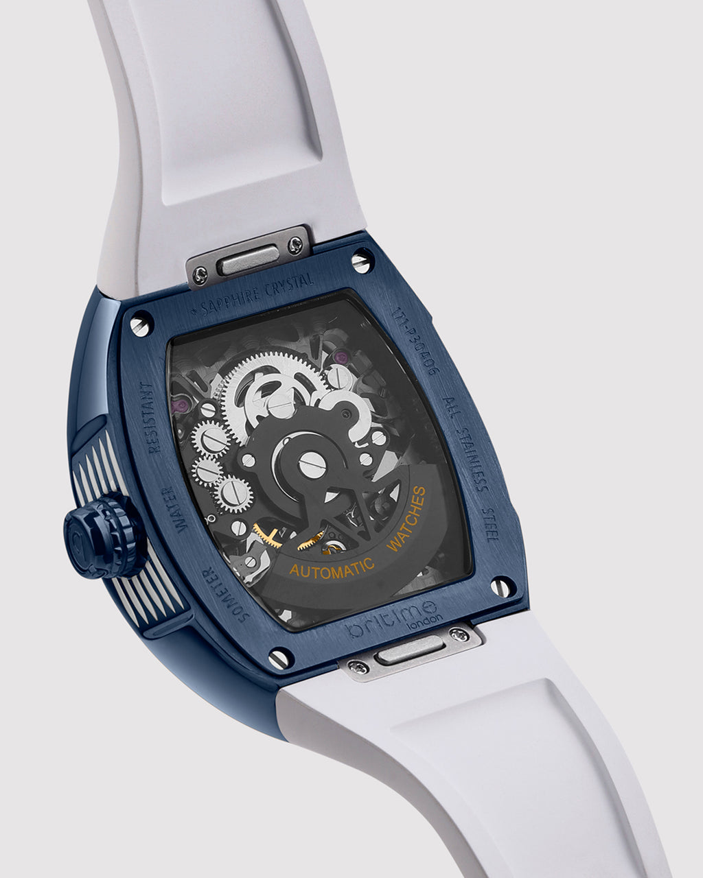 Silver With Navy Blue