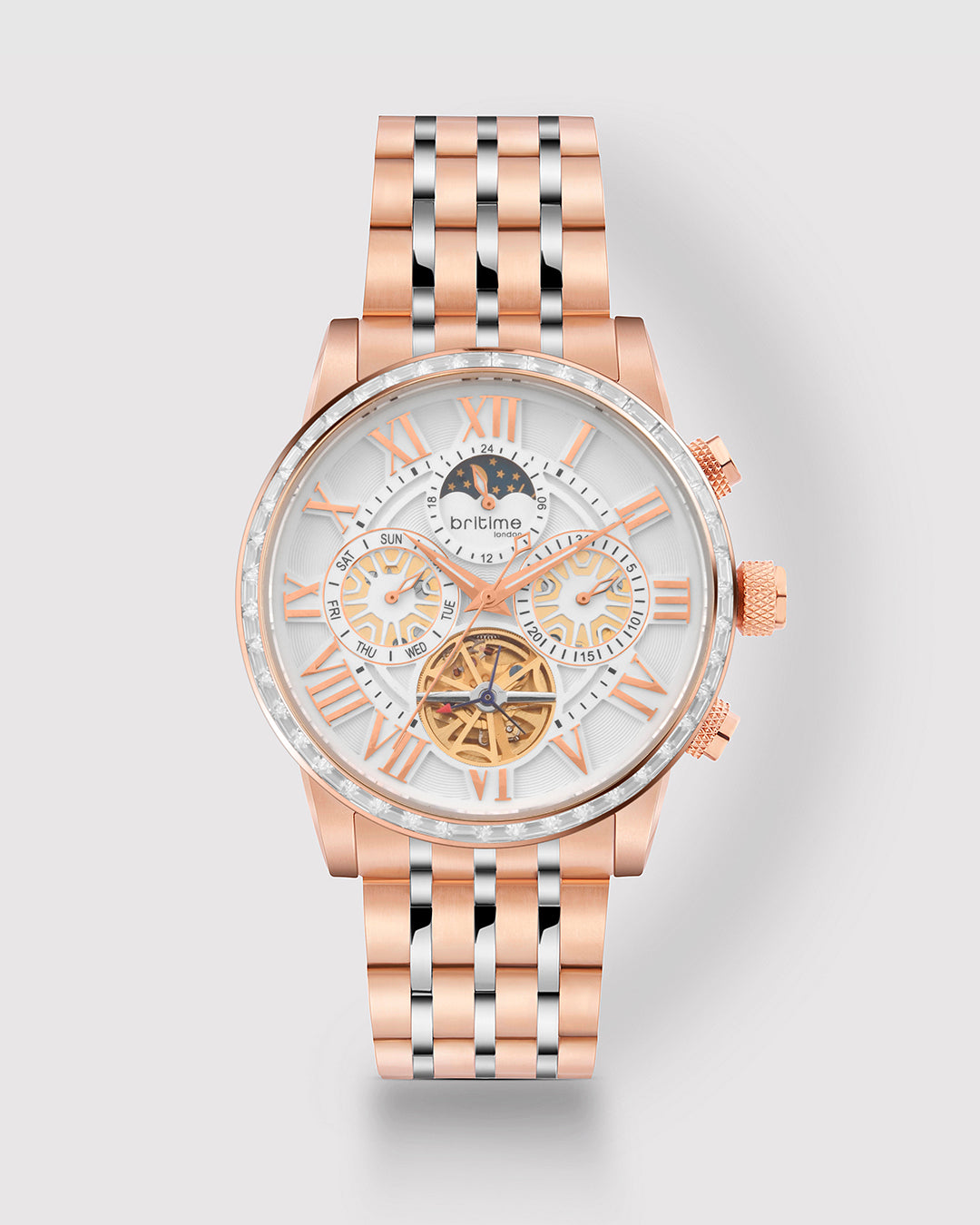 Rose Gold With White