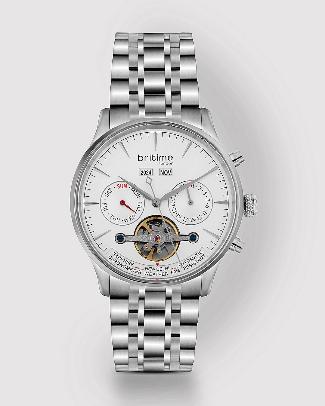 Silver With White