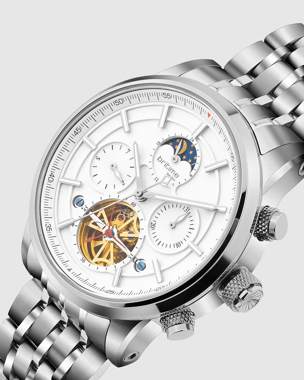 Silver With White