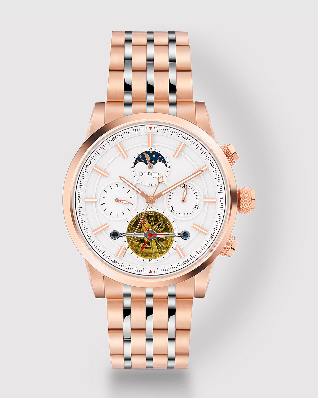Rosegold With White