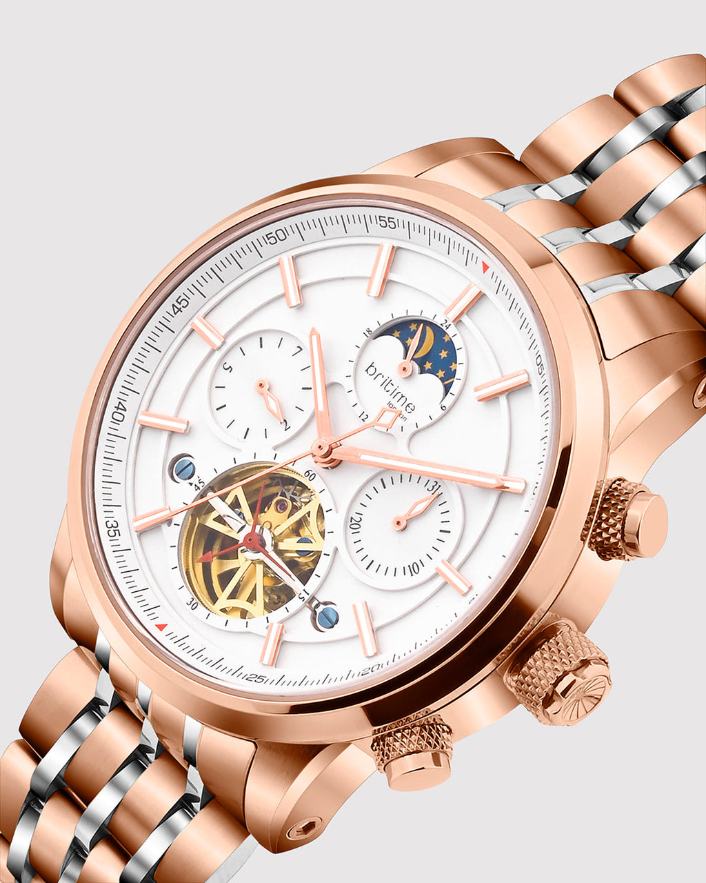 Rosegold With White