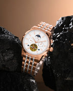 Rosegold With White