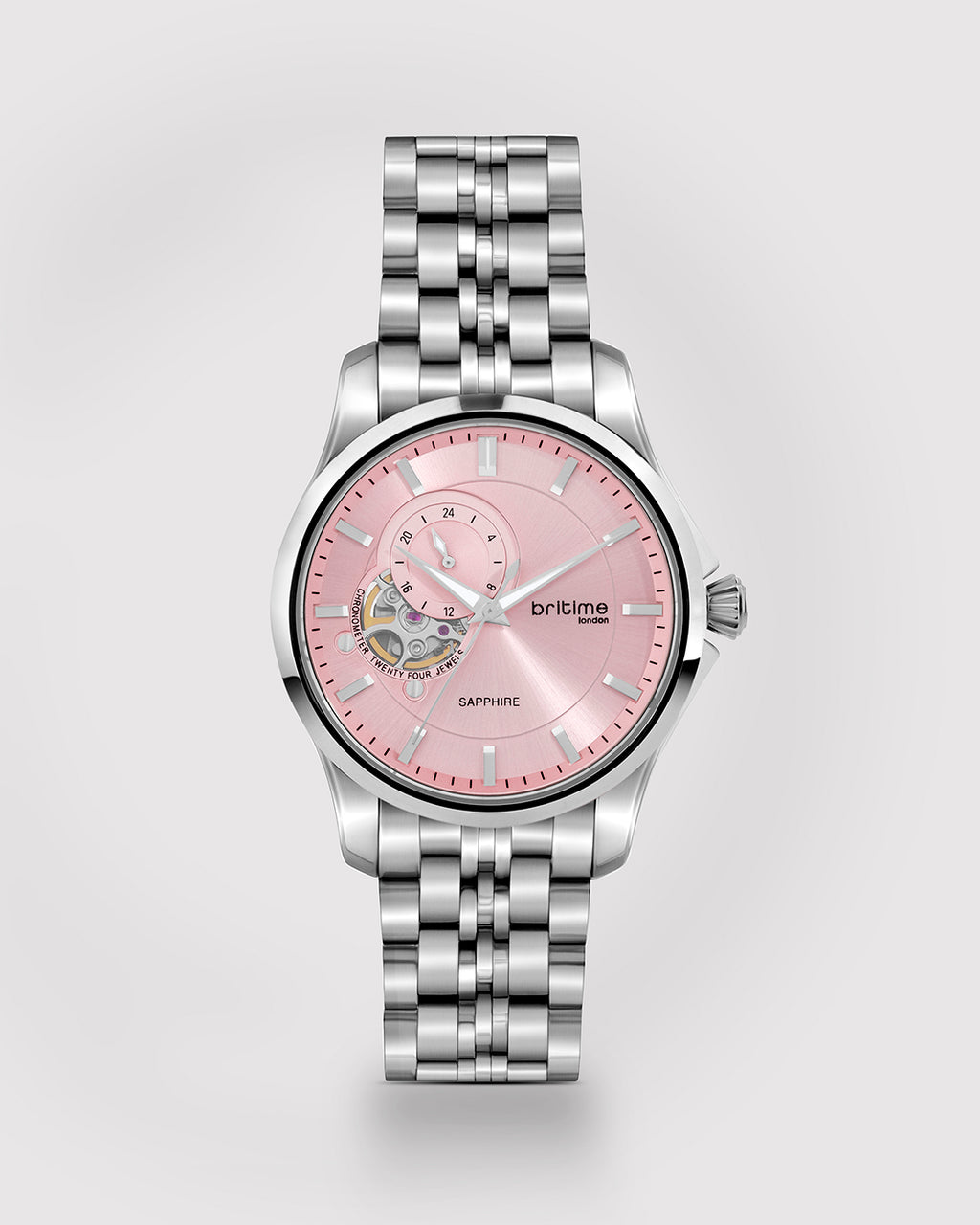 Silver With Pink